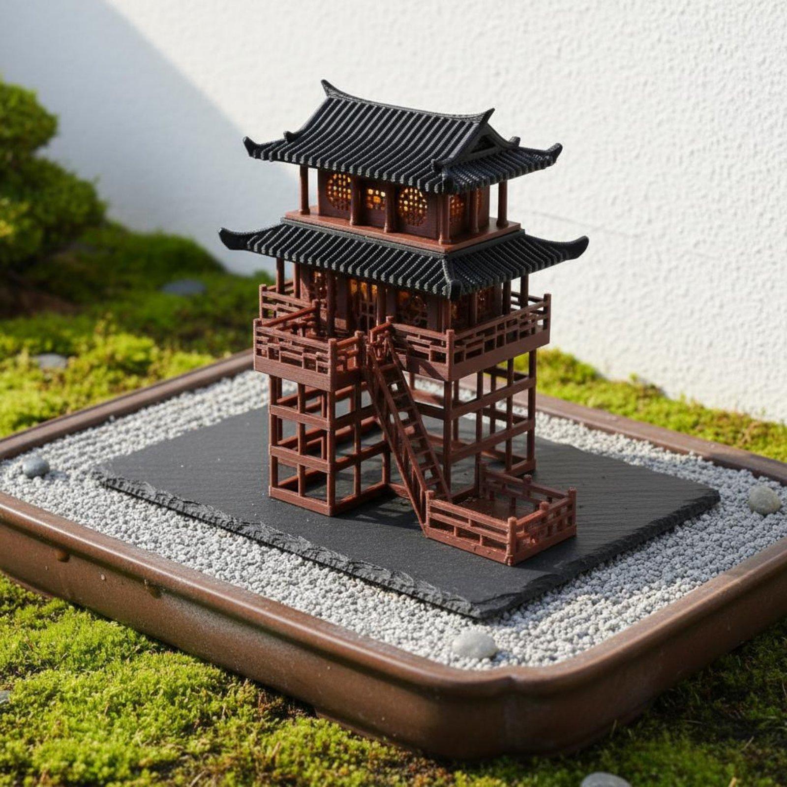 Us Bonsai Garden - بيت بونساي بلاستيكي على شكل باغودا