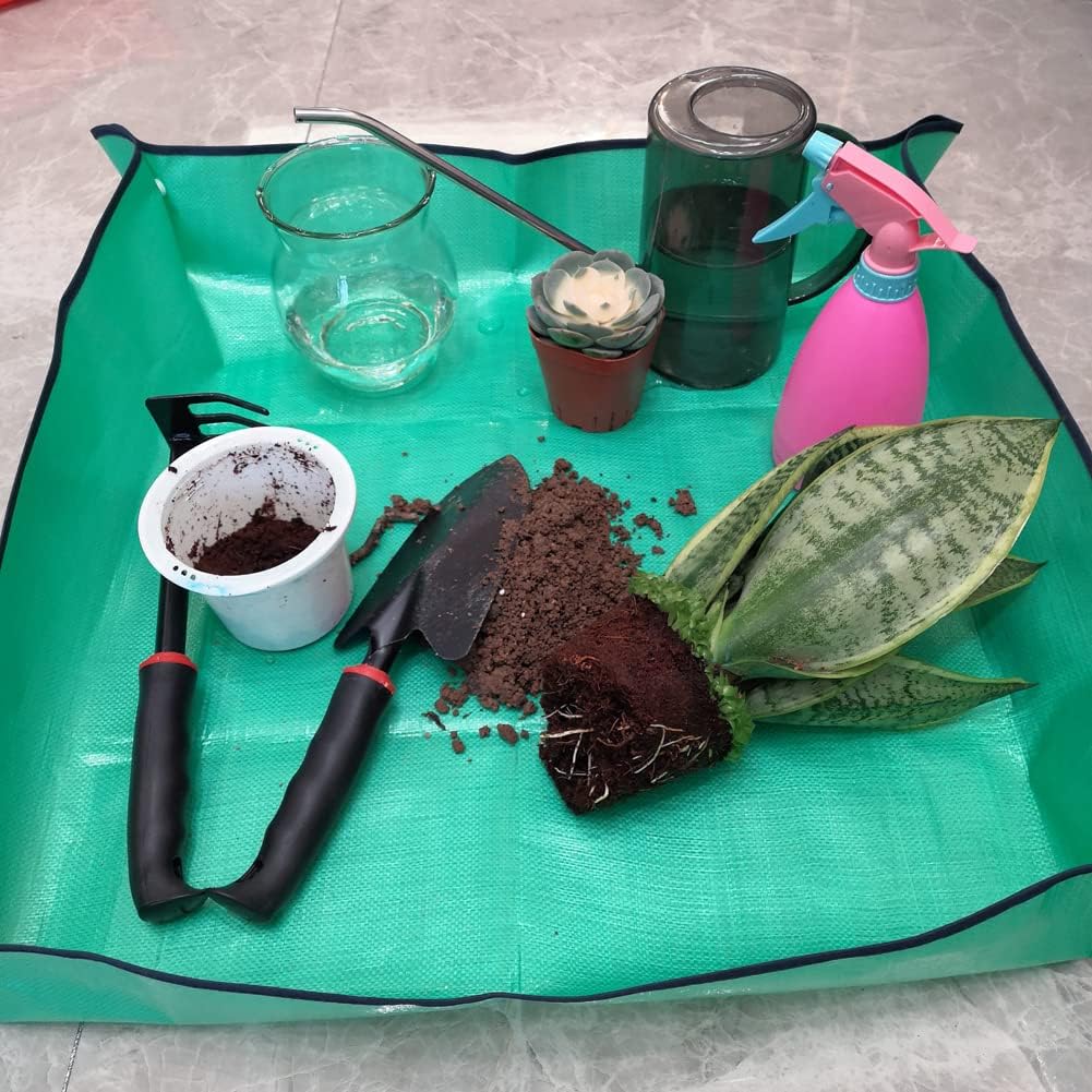 1 قطعة حصيرة نقل النباتات قابل - مراجعة Bonsai Repotting Mat وسعره