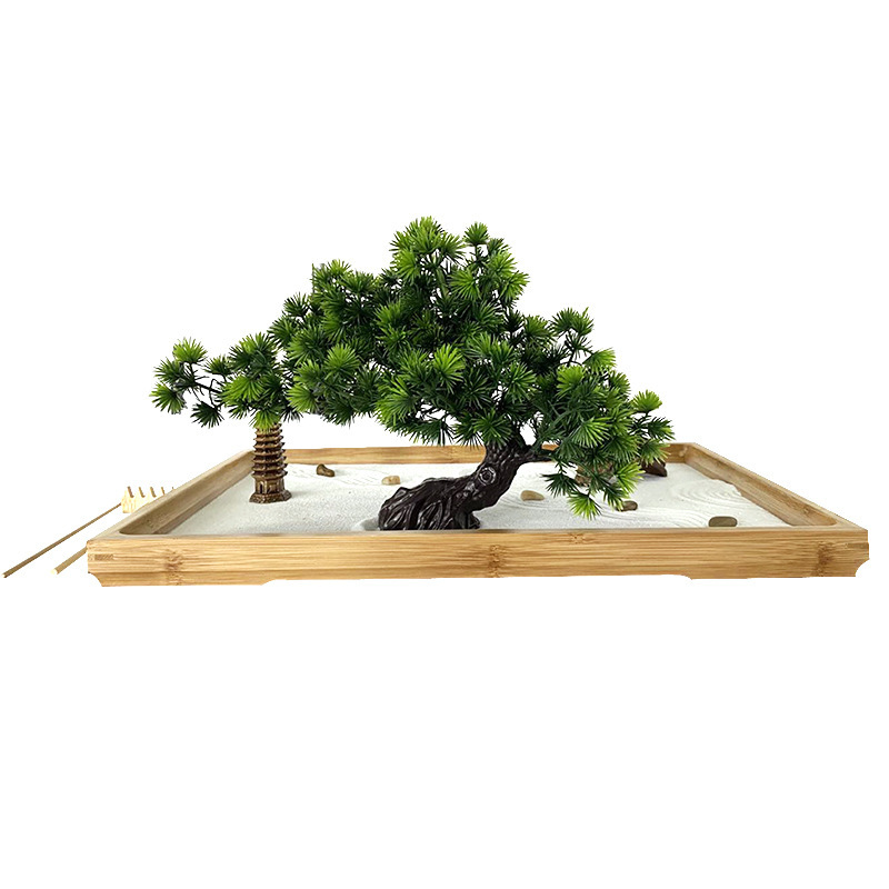 حديقة زن اليابانية للمكتب مع ر - مراجعة Bonsai Zen Garden Kit وسعره