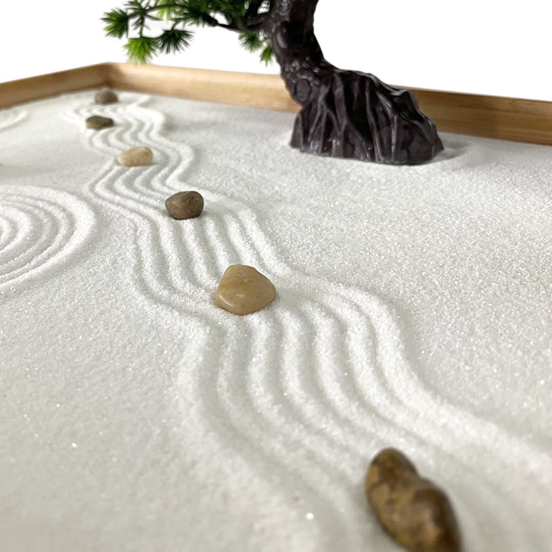 حديقة زن اليابانية للمكتب مع ر - مراجعة Bonsai Zen Garden Kit وسعره